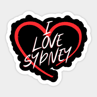 I Love Sydney Sticker